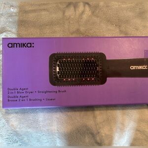 Amika Double Agent Blow Dryer+ Straightening Brush